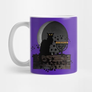 Hanukkah Chat Noir Mug